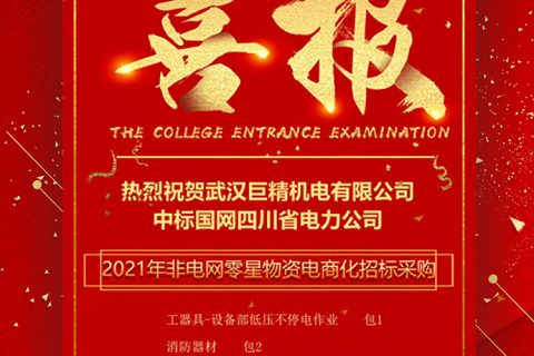 热烈祝贺918博天堂中标国网四川省电力公司2021年非电网零星物资电商化招标采购