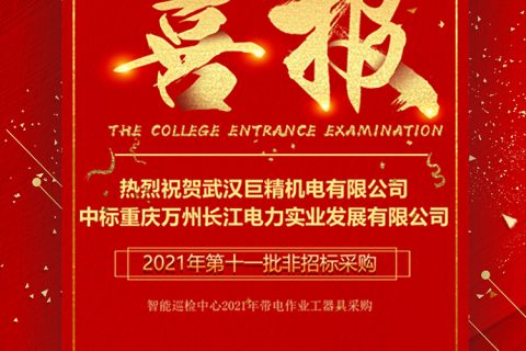 热烈祝贺918博天堂中标重庆市万州长江电力实业生长有限公司2021年第十一批非招标采购